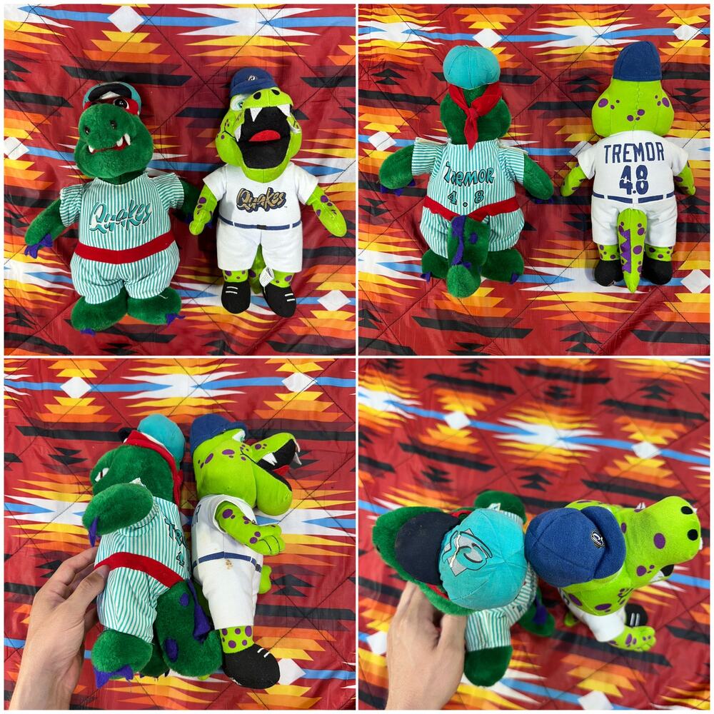 Vintage & Modern MiLB Rancho Cucamonga Quakes Tremor Mascot Plush